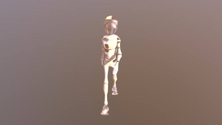 Walk Cycle 3D Model
