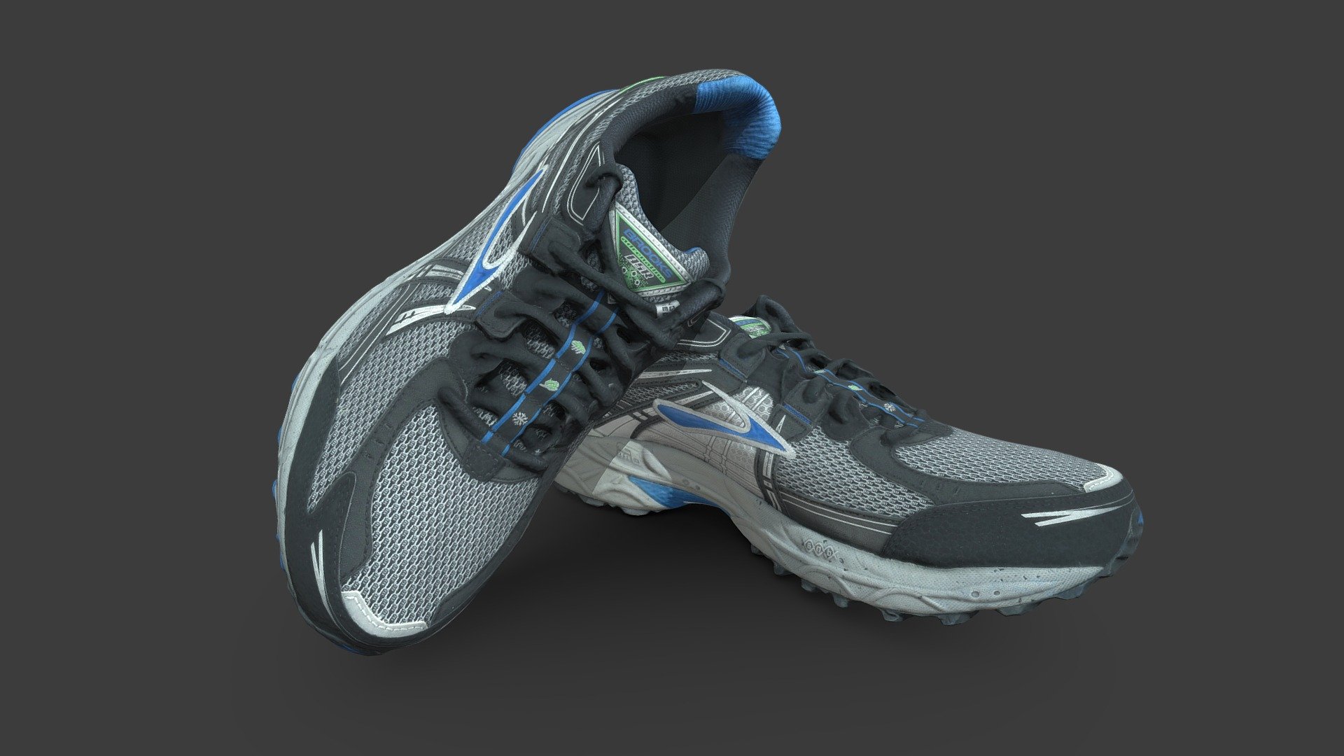 Running Shoes - Brooks GTS Adrenaline — Sketchfab embed 3D viewer