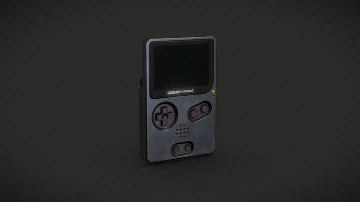 Game Boy Advance SP Slate – Modello 3D gratuito STL