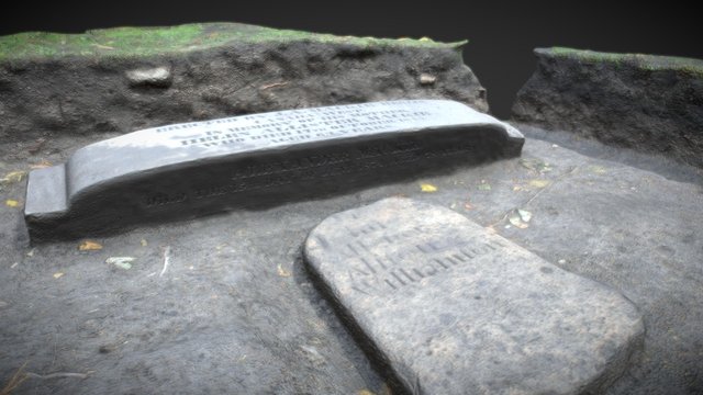 Grave Stone Mackie Plot 3D Model