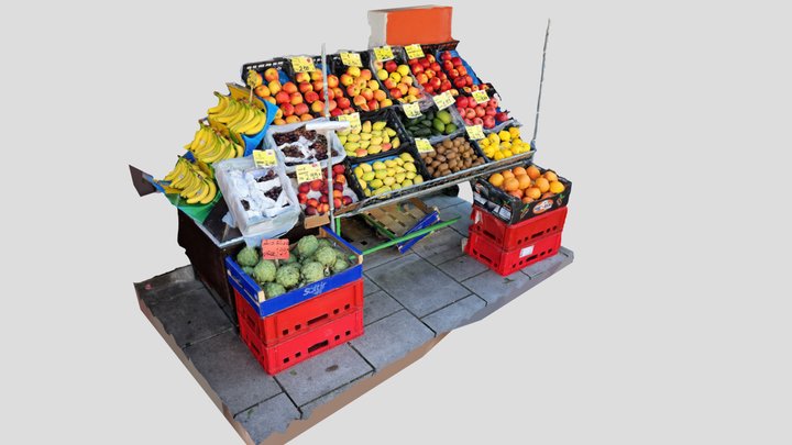 Fruit Stand 3D Model