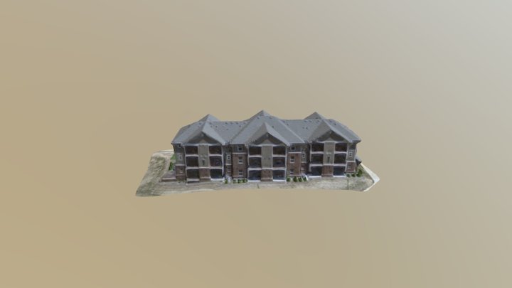 Apartment Complex 3D Model