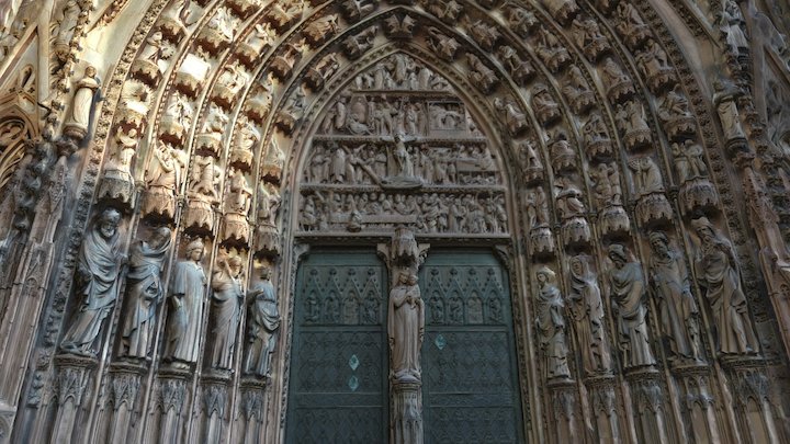 Porte Centrale, Cathédrale de Strasbourg 3D Model