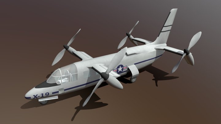 Curtiss-Wright X-19 – Modello 3D gratuito STL