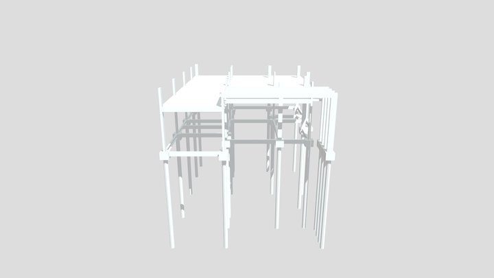 Projeto Estrutura - Casa Térrea  - Altevir 3D Model