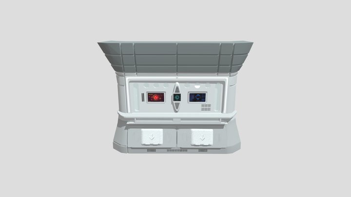 Mid-Poly Panel (2) Alien: Prometheus 3D Model