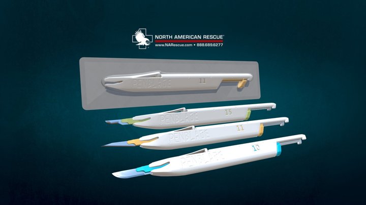 PenBlade Safety Scalpels 3D Model