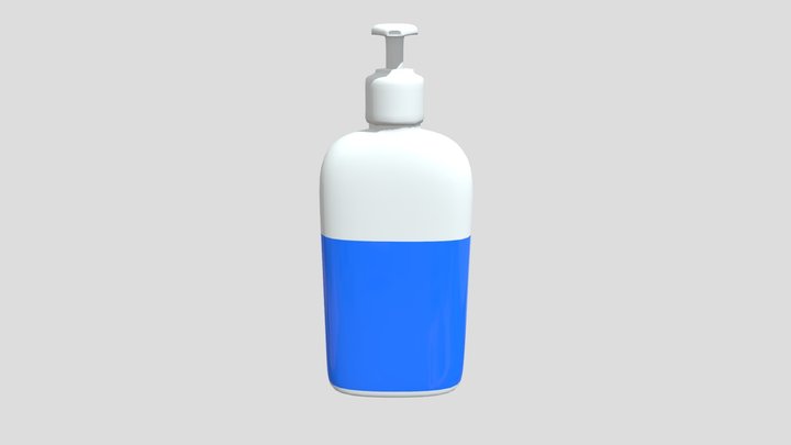 Pump Bottle 3D Model