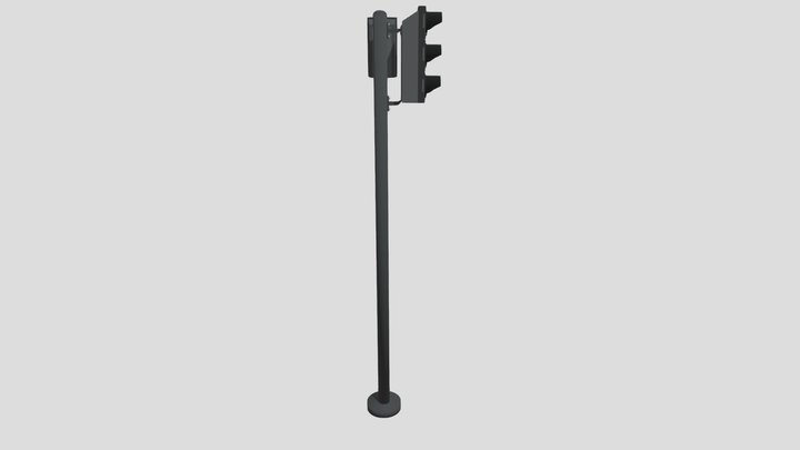 City Traffic Light 3D Model