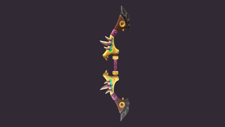 WarCraft Bow 3D Model
