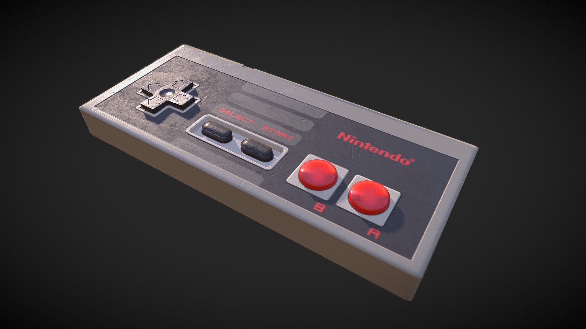 NES_CONTROLLER 3D model by Becca Hodson (BeccaHodson) [d64d587
