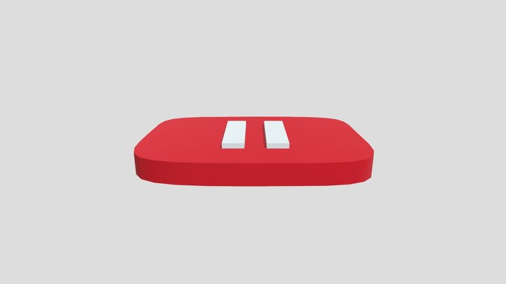 Youtube pause button model – Modello 3D gratuito STL