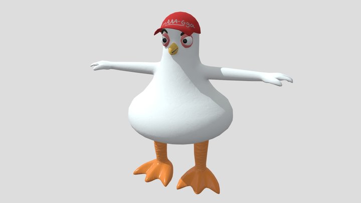 chicken man WIP 3D Model