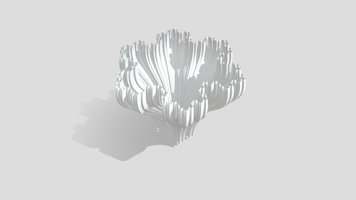 Koch Snowflake Vase 3D Model