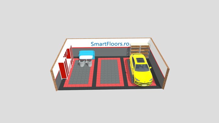 Smartfloors.ro - Randare garaj detailing 3D Model
