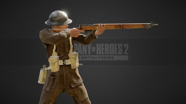 (STATIC) 'Tommy' Infantry Section 3D Model