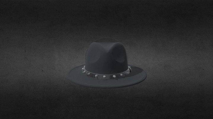 Fedora+hat+3d+model 3D Model