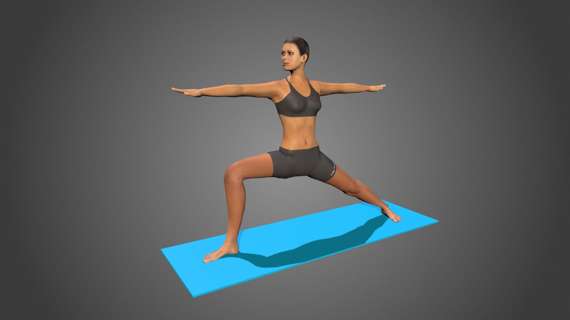 Yoga Pose Of Female Medical Figure In 3d Rendering Background, 3d Body,  Muscle Anatomy, Body Muscle Background Image And Wallpaper for Free Download
