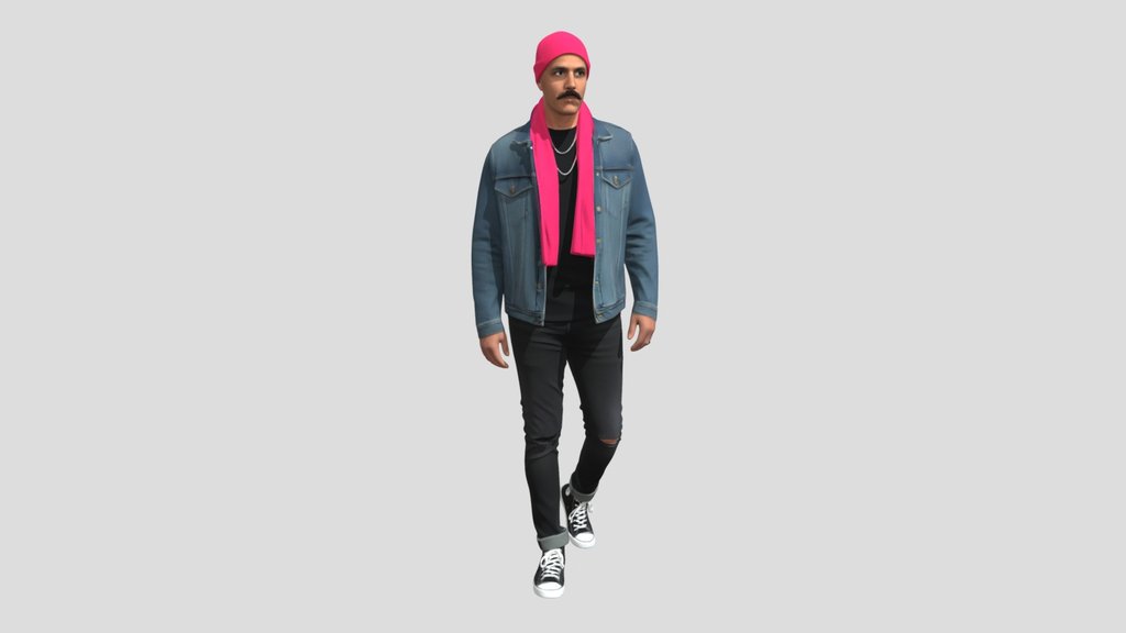 Pink Scarf Street Style