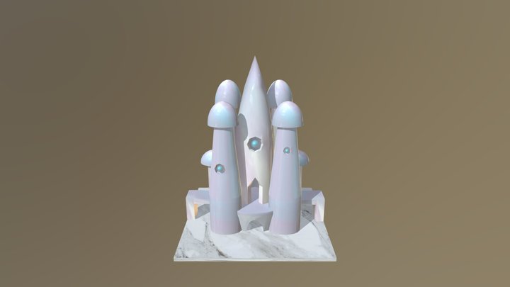 CGT 116 Mushroom Castle 3D Model
