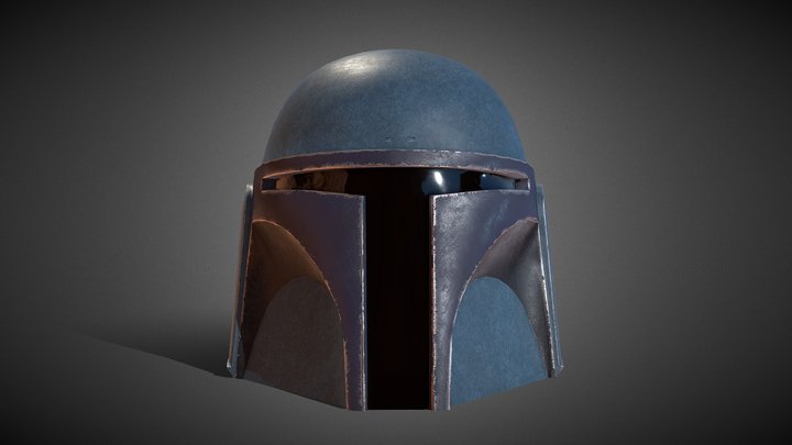 Mandalorian DeathWatch Helmet 3D Model