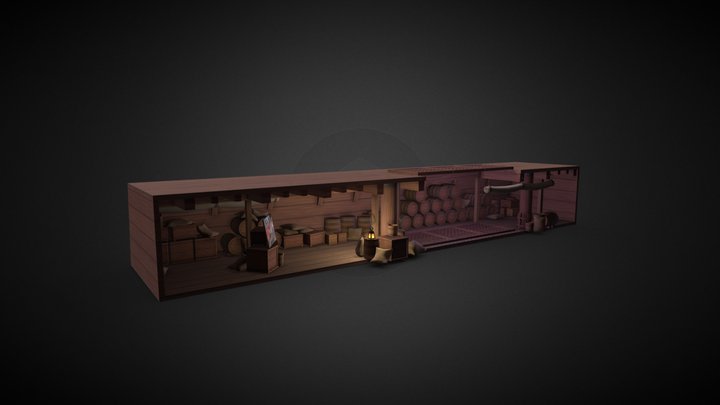 1619 Tween-deck re-creation 3D Model