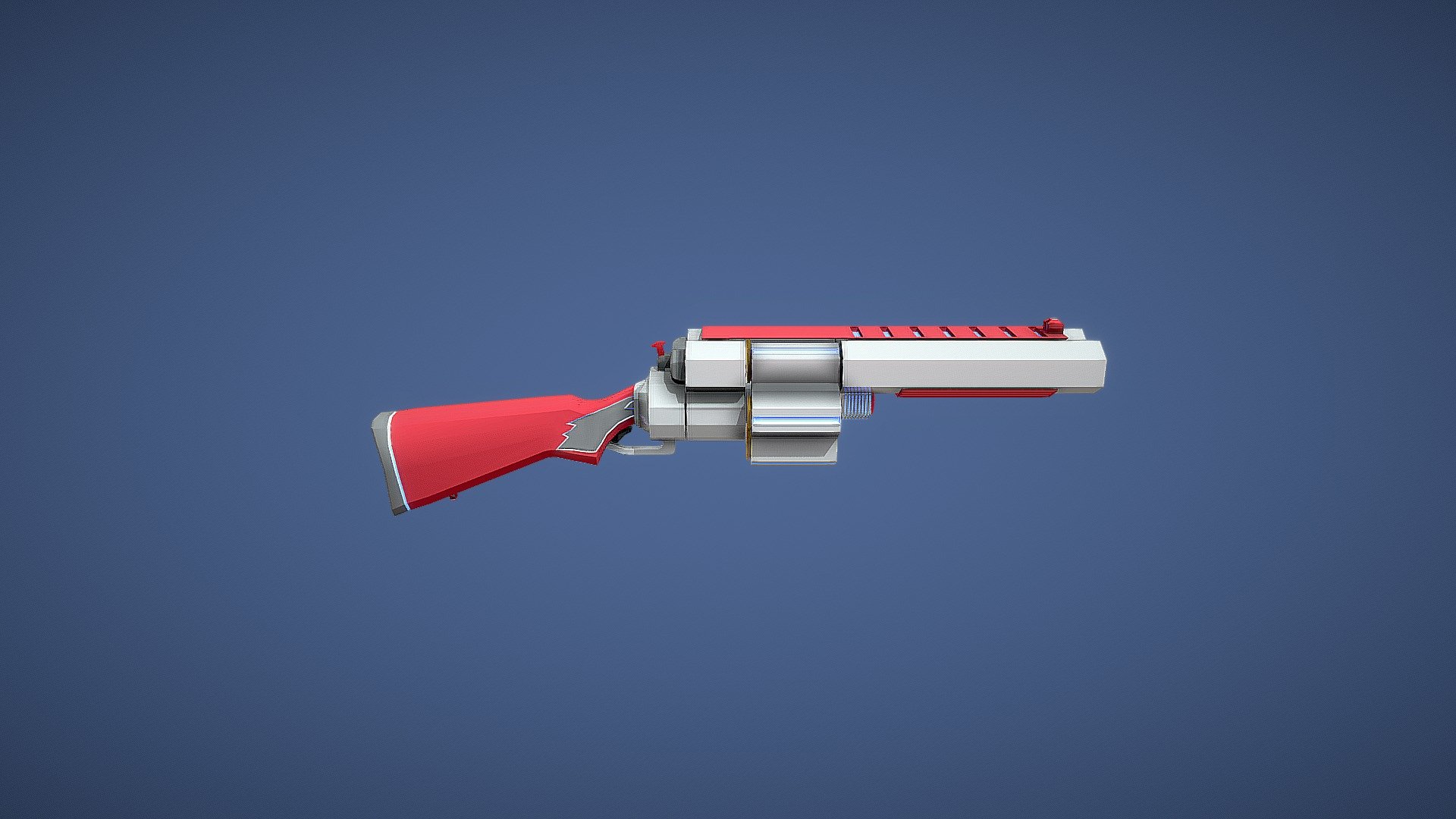 shotgun x3 low poly