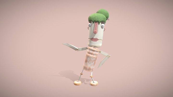 Log Puppet Lynette – Modello 3D gratuito STL