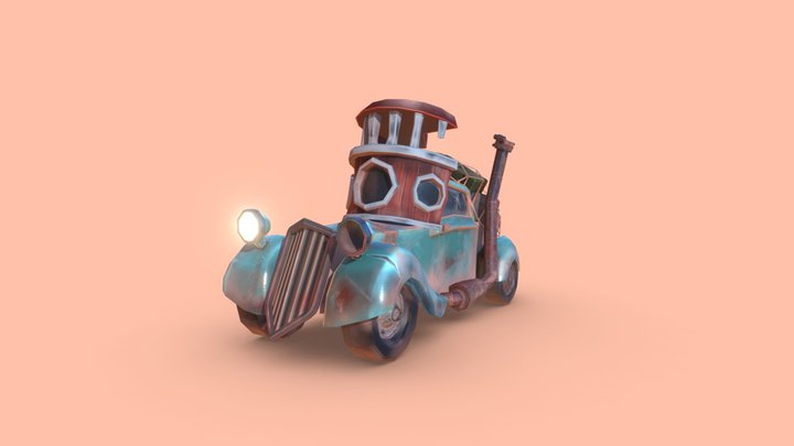 Cartoon car 3D Model