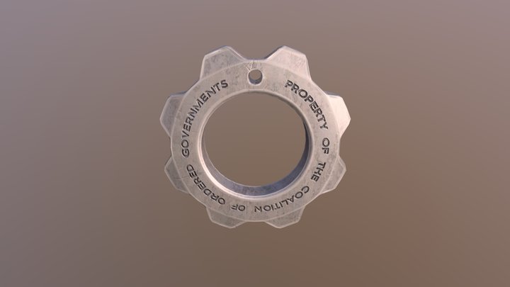 Cog Tag 3D Model