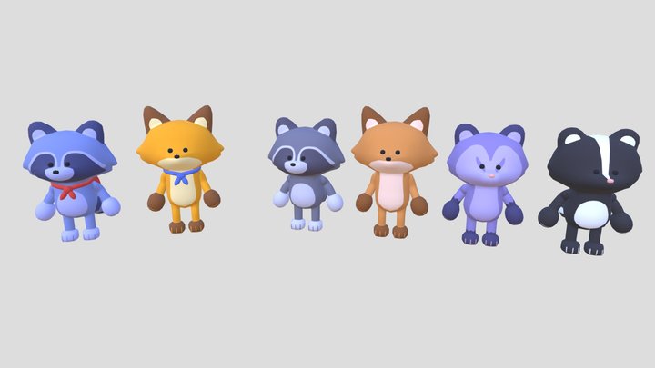 Bite Bandits - Characters 3D Model