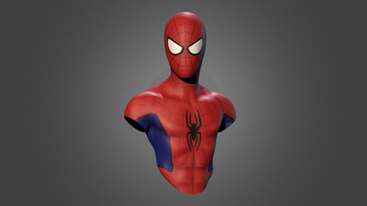 Spider Man Bust 3D Model