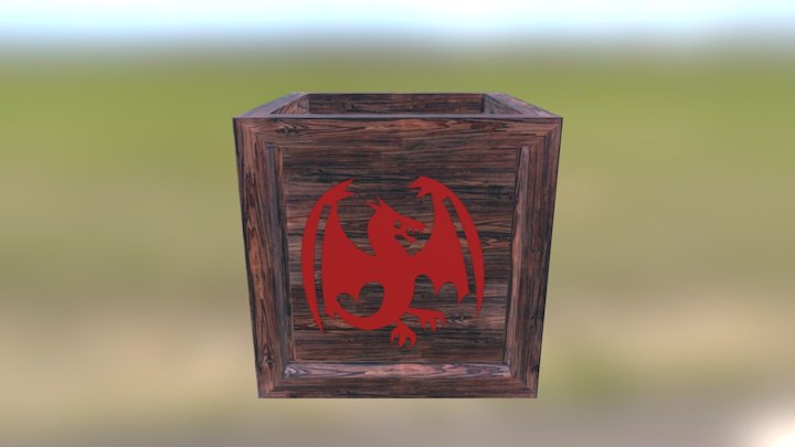 Crate Open 3D Model