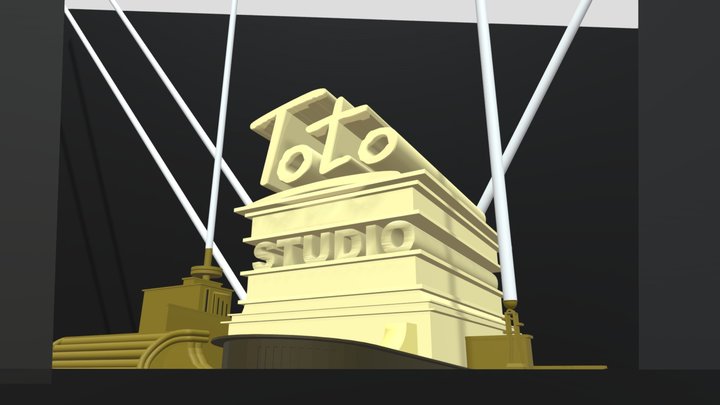 Toto Studio Logo Remake 3D Model