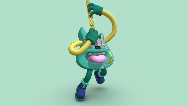 Guitarman V1 3D Model