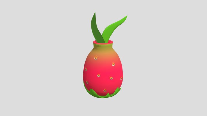 Cactus Fruit Wine 3D Model