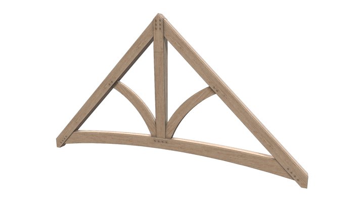Arched Truss 3D Model