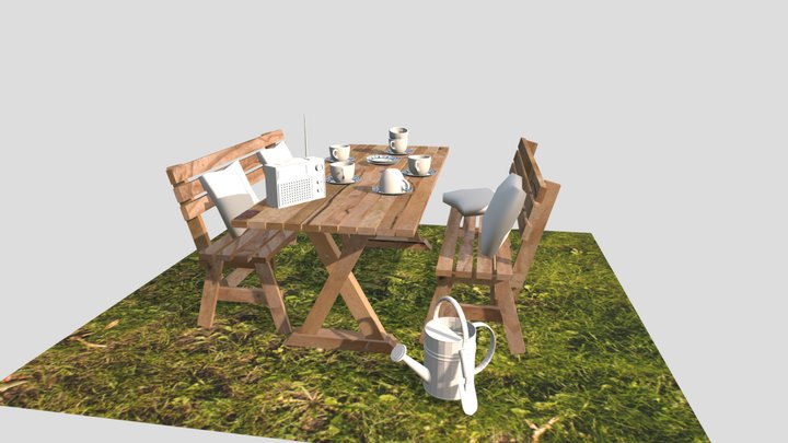 Grandma's House - Model 2 More detailed props 3D Model
