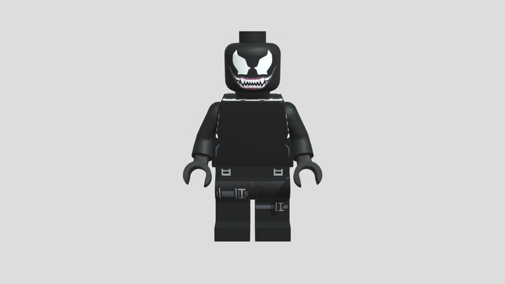 lego venom made on mecabricks 3D Model