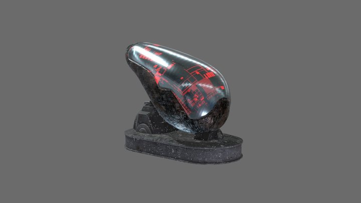 Scifi Capsule 3D Model