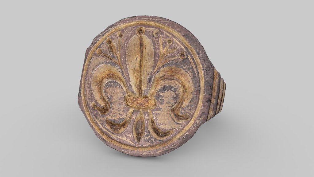 Gold-plated silver Ring