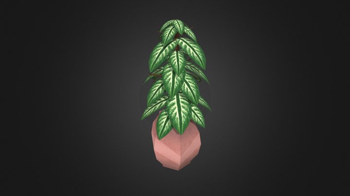 Lowpoly Plant 3D Model