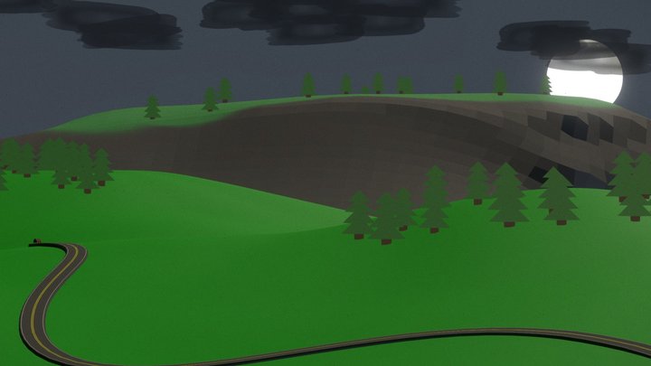 Full Moon 3D Model