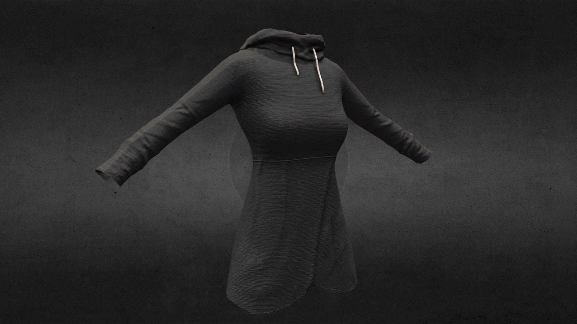 Long Grey Shirt - 3D model by frosticakes [d65fec3] - Sketchfab