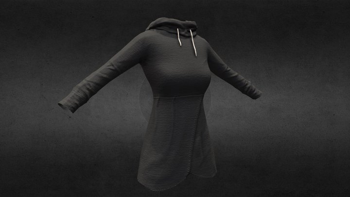 Long Grey Shirt 3D Model
