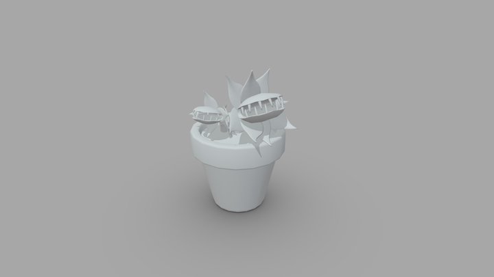Venus Fly Trap Monster 3D Model