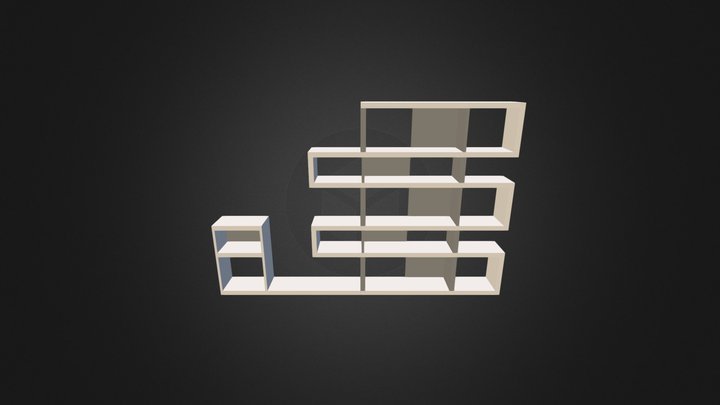Bookcase-001-3d 3D Model