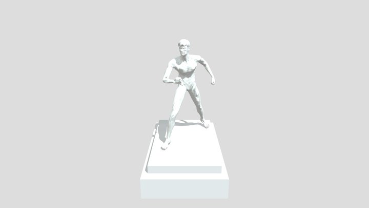 Statue of angry man – Free 3D Model STL