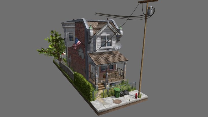 DAE Rowhomes - Philadelphia 3D Model