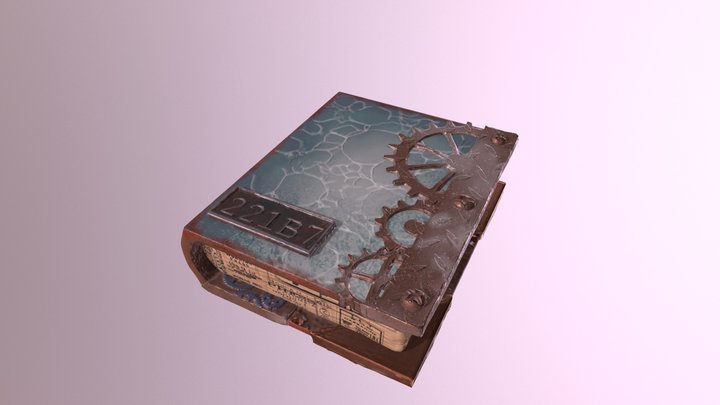 Stylized Book 3D Model